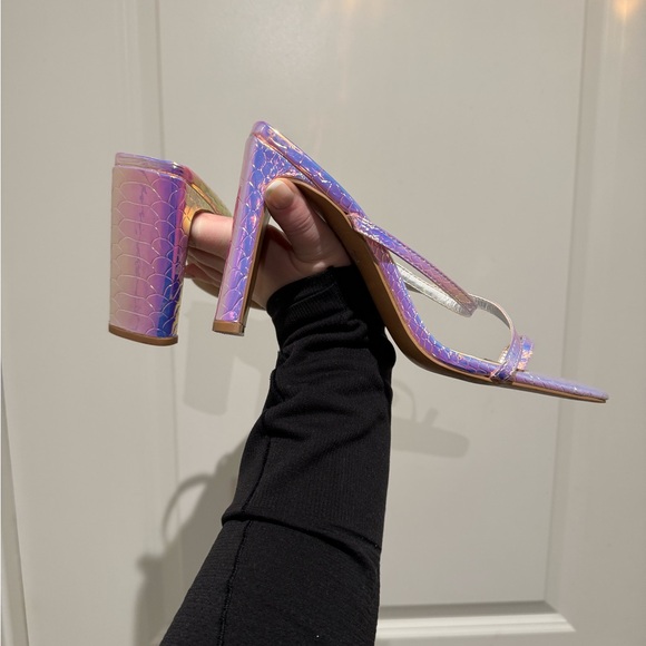 ASOS Silver and Purple Women's Heels - Picture 2 of 3